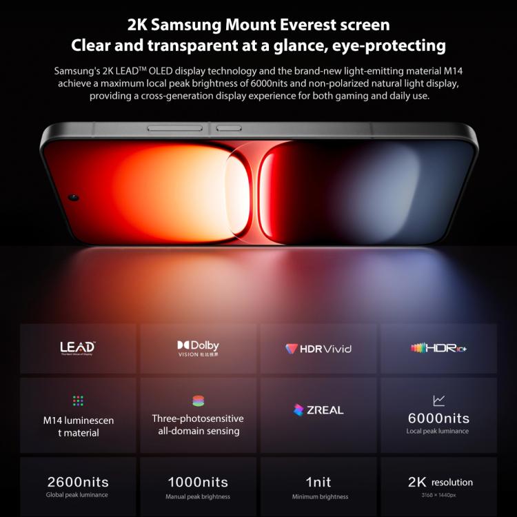 vivo iQOO 15, 12GB+256GB, 6.85 inch Android 16 OriginOS 6 Snapdragon 8 Elite Gen 5 Octa Core, OTG, NFC, Mạng: 5G, Hỗ trợ Google Play, 12GB+256GB