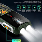 Chống nước, chống sốc, chống bụi, pin 16800mAh, màn hình 2.4 inch, 21 phím, Bluetooth, đèn pin LED, FM, SOS, Dual SIM, mạng: 2G, Q8 2G