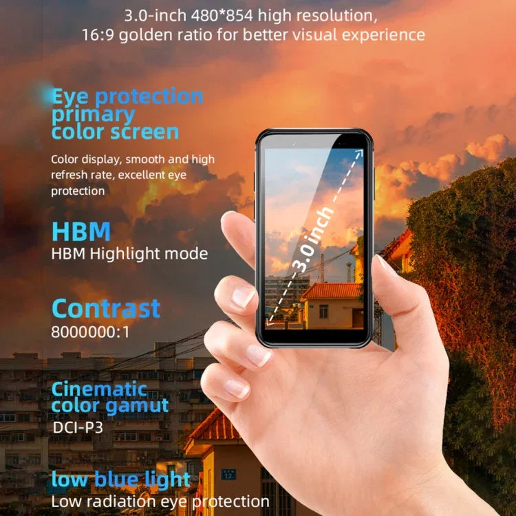 Điện thoại Android 8.1 MTK6580 Quad Core 1.3GHz màn hình 3.0 inch, mạng 3G, 2 SIM, phiên bản toàn cầu có Google Play