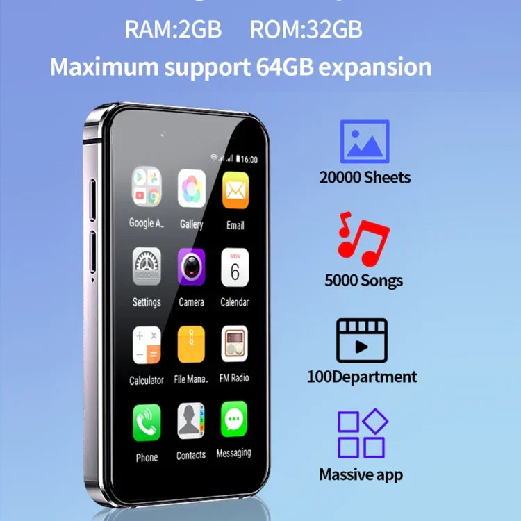 Điện thoại Android 8.1 MTK6580 Quad Core 1.3GHz màn hình 3.0 inch, mạng 3G, 2 SIM, phiên bản toàn cầu có Google Play