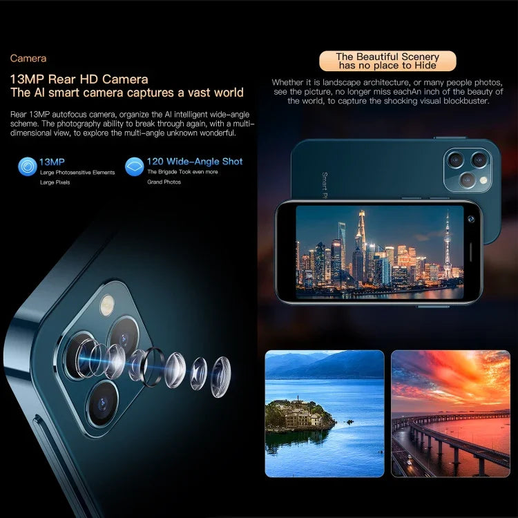 SOYES XS12 Pro, 4GB+64GB, màn hình 3.0 inch, Android 10.0, MTK6750 Octa Core, Bluetooth, WiFi, FM, OTG, Mạng: 4G, Dual SIM, Hỗ trợ Google Play, 4GB+64GB