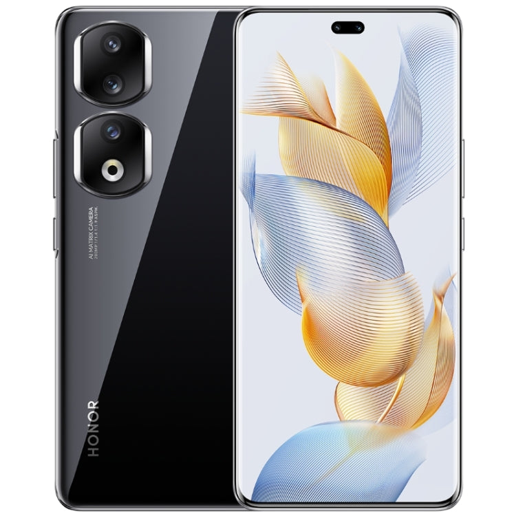 Camera ba phía sau + camera kép phía trước, nhận dạng vân tay trên màn hình, màn hình 6.78 inch Magic UI 7.1 Android 13 Qualcomm Snapdragon 8+ Gen 1 Octa Core lên đến 3.0GHz, Mạng: 5G, OTG, NFC, Không hỗ trợ Google Play, Honor 90 Pro 5G 12GB+256GB