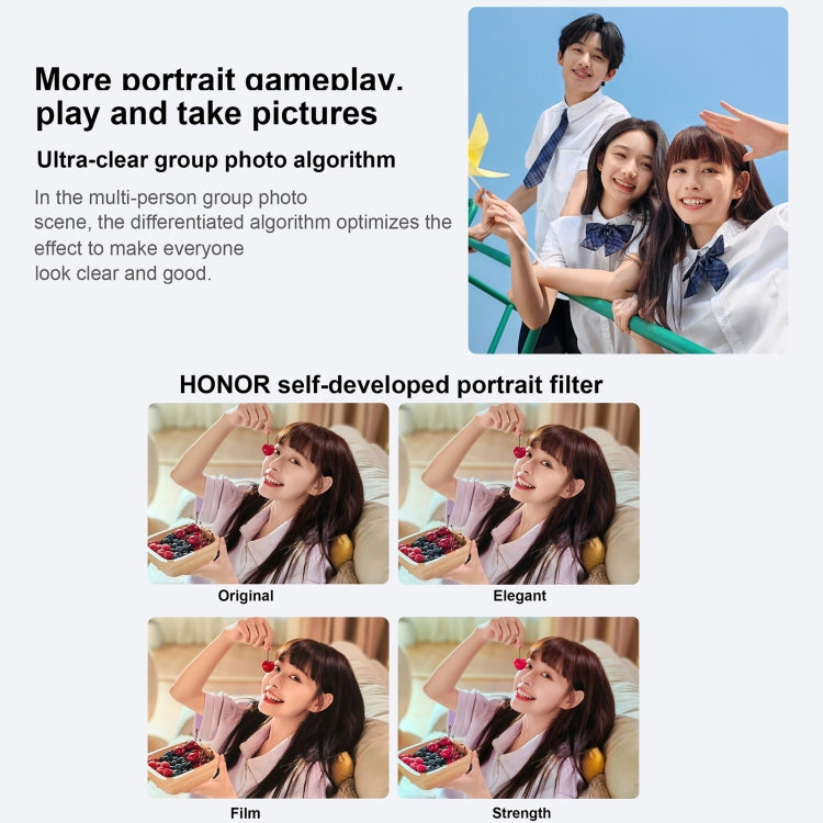 Camera ba phía sau + camera kép phía trước, nhận dạng vân tay trên màn hình, màn hình 6.78 inch Magic UI 7.1 Android 13 Qualcomm Snapdragon 8+ Gen 1 Octa Core lên đến 3.0GHz, Mạng: 5G, OTG, NFC, Không hỗ trợ Google Play, Honor 90 Pro 5G 12GB+256GB