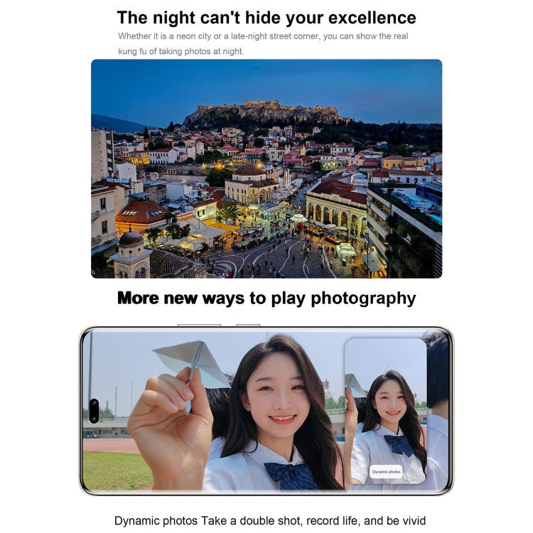 Camera ba phía sau + camera kép phía trước, nhận dạng vân tay trên màn hình, màn hình 6.78 inch Magic UI 7.1 Android 13 Qualcomm Snapdragon 8+ Gen 1 Octa Core lên đến 3.0GHz, Mạng: 5G, OTG, NFC, Không hỗ trợ Google Play, Honor 90 Pro 5G 12GB+256GB