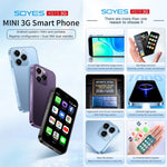 Màn hình 3.0 inch Android 8.1 MTK6580 Quad Core lên đến 1.3GHz, Bluetooth, WiFi, GPS, Mạng: 3G, Dual SIM, SOYES XS15