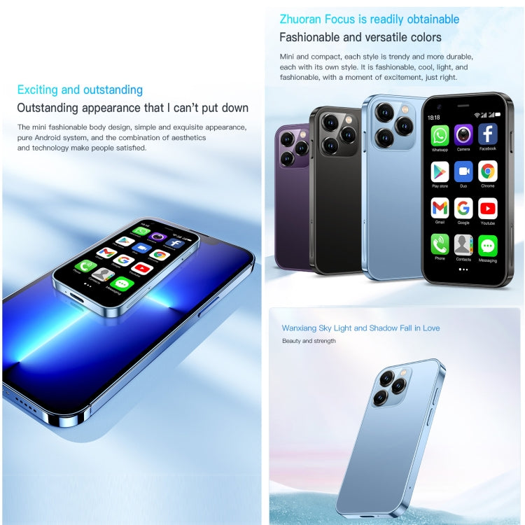 Màn hình 3.0 inch Android 8.1 MTK6580 Quad Core lên đến 1.3GHz, Bluetooth, WiFi, GPS, Mạng: 3G, Dual SIM, SOYES XS15