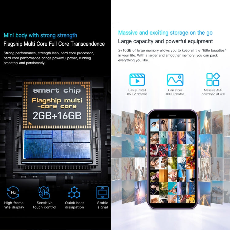 Màn hình 3.0 inch Android 8.1 MTK6580 Quad Core lên đến 1.3GHz, Bluetooth, WiFi, GPS, Mạng: 3G, Dual SIM, SOYES XS15