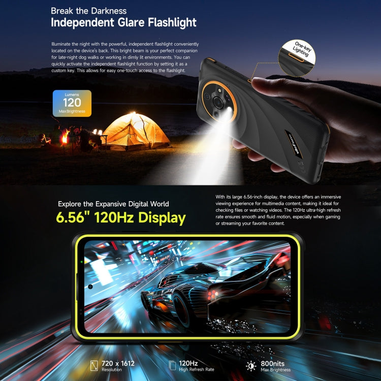 Ulefone Armor X31 Pro 5G, 8GB+256GB, tầm nhìn ban đêm, điện thoại bền IP68/IP69K, màn hình 6.56 inch Android 14 MediaTek Dimensity 6300 Octa Core, Mạng: 5G, NFC, OTG, Armor X31 Pro