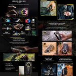 Ulefone Armor Mini 20, tầm nhìn ban đêm, 8GB+256GB, điện thoại bền IP68/IP69K, màn hình 4.7 inch Android 14 MediaTek Dimensity 6300 Octa Core, Mạng: 4G, NFC, OTG, Armor Mini 20