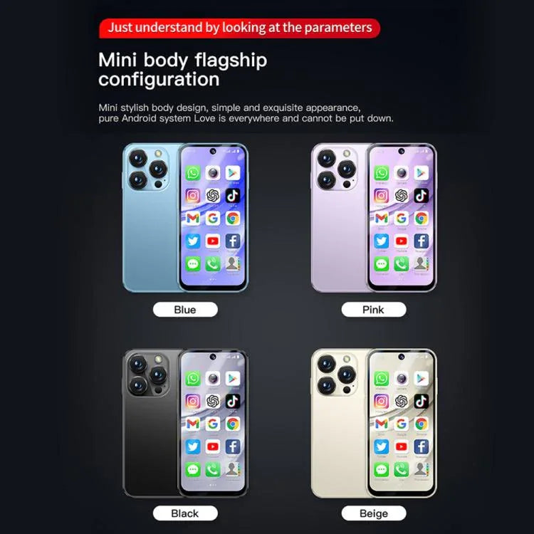 SOYES XS19 Pro, 3GB+32GB, màn hình 3.8 inch Android 12.0 MTK6762 Quad Core, Mạng: 4G, Dual SIM, GPS, OTG, hỗ trợ Google Play Store, 3GB+32GB