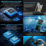 Unihertz Tank 3 / 8849, 16GB+512GB, camera 200MP, tầm nhìn ban đêm, pin 23800mAh, màn hình 6.79 inch Android 13 Dimensity 8200 Octa Core, Mạng: 5G, Tank 3 không có máy đo khoảng cách laser