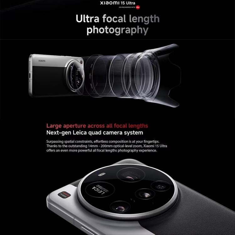 Xiaomi 15 Ultra Toàn cầu, 16GB+512GB, Cảm biến vân tay siêu âm 3D, Camera 200MP, Màn hình 6.73 inch Xiaomi HyperOS 2 Snapdragon 8 Elite Octa Core 3nm, NFC, Mạng: 5G, Xiaomi 15 Ultra Toàn cầu, 16GB+512GB (Bạc), Xiaomi 15 Ultra Toàn cầu, 16GB+512GB (Đen)