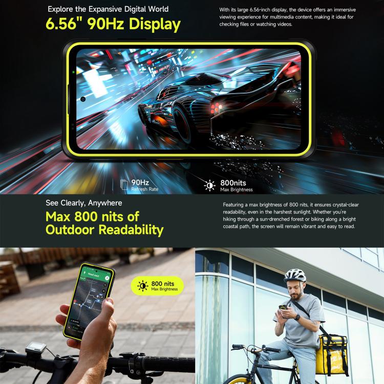 Ulefone Armor X31, 6GB+128GB, Tầm nhìn ban đêm, Điện thoại bền IP68/IP69K, 6.56 inch Android 14 MediaTek Helio G91 Octa Core, Mạng: 4G, NFC, OTG, Armor X31