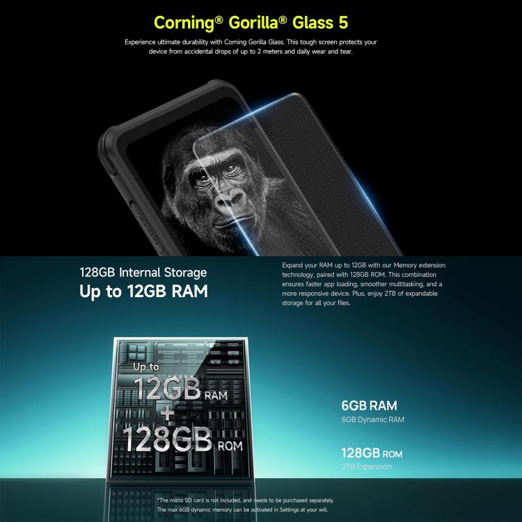 Ulefone Armor X31, 6GB+128GB, Tầm nhìn ban đêm, Điện thoại bền IP68/IP69K, 6.56 inch Android 14 MediaTek Helio G91 Octa Core, Mạng: 4G, NFC, OTG, Armor X31