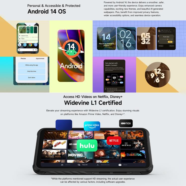 Ulefone Armor X31, 6GB+128GB, Tầm nhìn ban đêm, Điện thoại bền IP68/IP69K, 6.56 inch Android 14 MediaTek Helio G91 Octa Core, Mạng: 4G, NFC, OTG, Armor X31