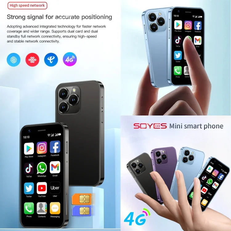 SOYES XS16, 2GB+16GB, 3.0 inch Android 10.0 MTK6737 Quad Core, Bluetooth, WiFi, Mạng: 4G, 2 SIM, Hỗ trợ Google Play Store, 2GB+16GB