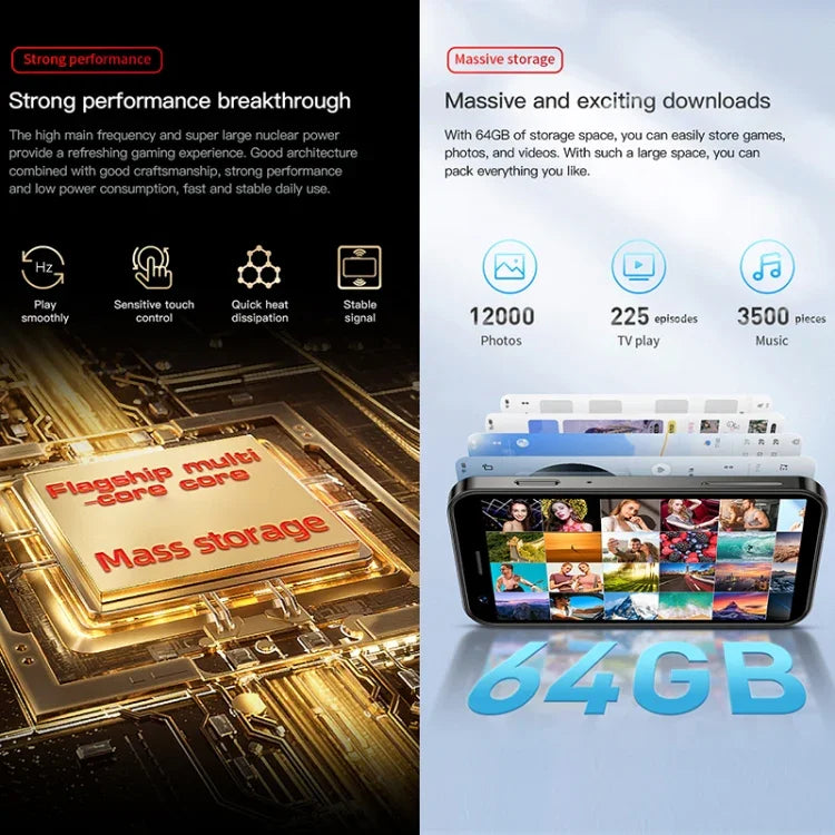 SOYES XS16, 2GB+16GB, 3.0 inch Android 10.0 MTK6737 Quad Core, Bluetooth, WiFi, Mạng: 4G, 2 SIM, Hỗ trợ Google Play Store, 2GB+16GB