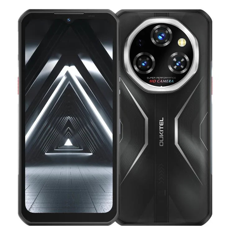 Điện thoại bền bỉ Oukitel WP55 Pro 5G, 16GB+512GB, Camera 108MP, Cảm biến vân tay, Màn hình 6.6 inch Android 15 MediaTek Dimensity 7025 Octa Core, NFC, OTG, Mạng: 5G, WP55 Pro