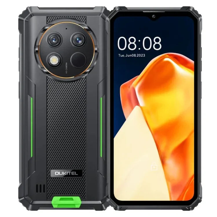 Điện thoại bền Oukitel G1, 6GB+256GB, nhận diện vân tay, màn hình 6.52 inch Android 14 T606 Octa Core, NFC, OTG, Mạng: 4G