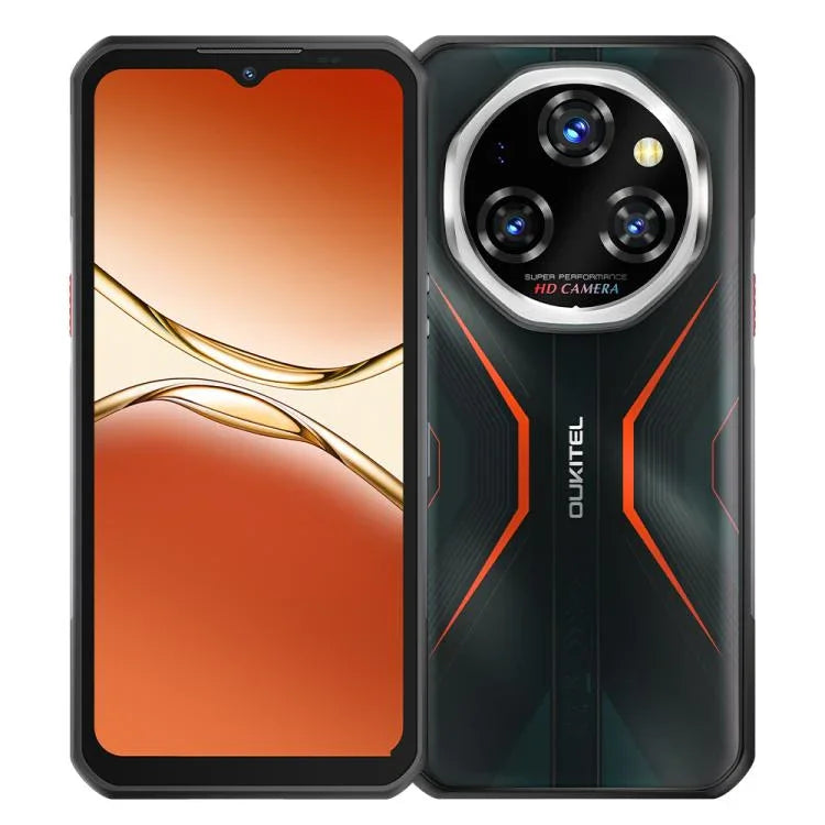 Điện thoại bền bỉ Oukitel WP55 5G, 12GB+256GB, Camera 108MP, Cảm biến vân tay, Màn hình 6.6 inch MediaTek Dimensity 7025 Octa Core, NFC, OTG, Mạng: 5G, WP55