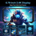 Điện thoại bền bỉ Unihertz 8849 Tank 2 Pro với máy chiếu tầm nhìn ban đêm, 12GB+256GB, 6.79 inch Android 14 MTK6789 Octa Core, Mạng: 4G