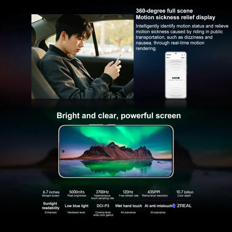 Honor X60 GT, 12GB+256GB, Cảm biến vân tay trong màn hình, Màn hình 6.7 inch MagicOS 9.0 Android 15.0 Snapdragon 8+ Gen 1 Octa Core, Mạng: 5G, OTG, NFC, 12GB+256GB