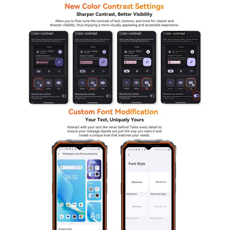 Blackview Oscal Marine 2, 4GB+64GB, 6.56 inch Android 15 Unisoc UMS9230E T615 Octa Core, Mạng: 4G, OTG, NFC, 4GB+64GB