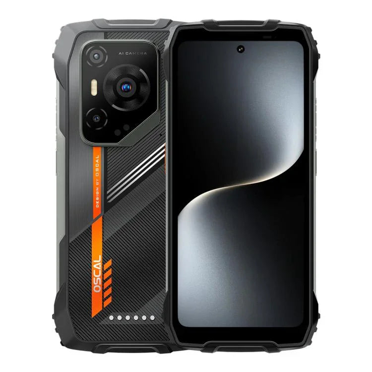 Điện thoại bền Blackview Oscal Pilot 3 5G, 12GB+256GB, Camera nhìn ban đêm, 6.56 inch Android 15 MediaTek Dimensity 6300 Octa Core, Mạng: 5G, OTG, NFC