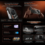 Điện thoại bền Blackview Oscal Pilot 3 5G, 12GB+256GB, Camera nhìn ban đêm, 6.56 inch Android 15 MediaTek Dimensity 6300 Octa Core, Mạng: 5G, OTG, NFC