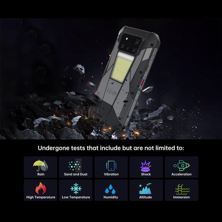 Điện thoại bền Unihertz Tank 4 Pro có máy chiếu, 16GB+512GB, Tầm nhìn ban đêm, Màn hình 6.73 inch Android 13 Dimensity 8300 Octa Core, Mạng: 5G, NFC, 16GB+512GB