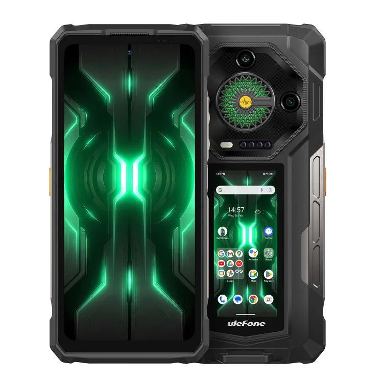 Điện thoại bền Ulefone Armor 33 Pro, 16GB+512GB, Nhìn ban đêm, 6.95 inch + 3.4 inch Màn hình kép Android 14 MediaTek Dimensity 7300X Octa Core, Mạng: 5G, OTG, NFC, Armor 33 Pro