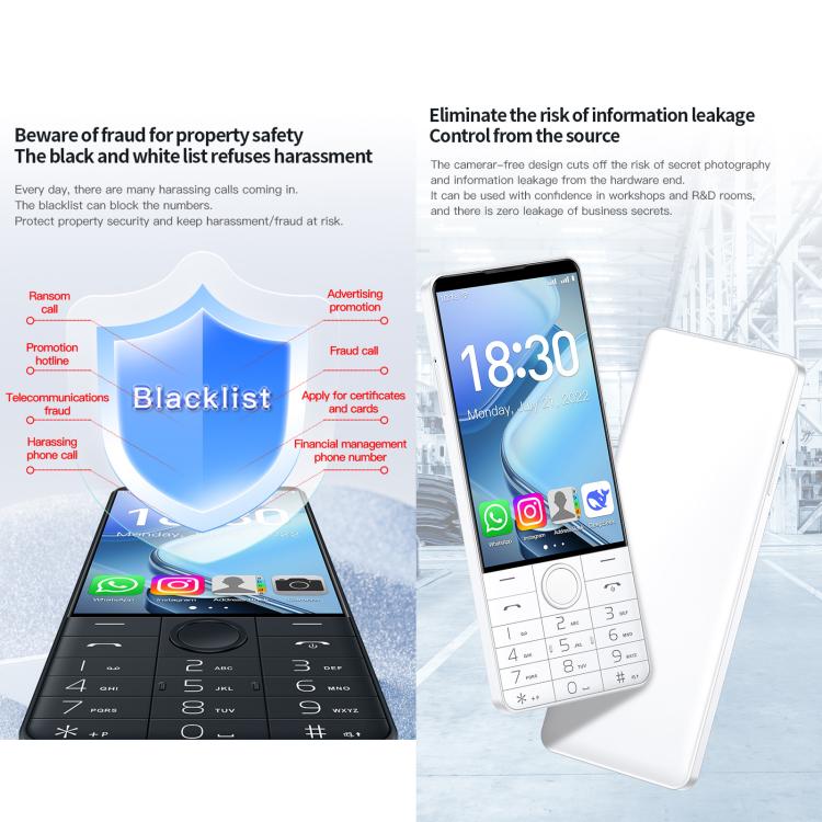 Điện thoại bàn phím DOOV R70, 6GB+128GB, 4 inch Android 13 Mediatek MT6762 Octa Core, Mạng: 4G, Hỗ trợ Google Store, Có camera, Có camera