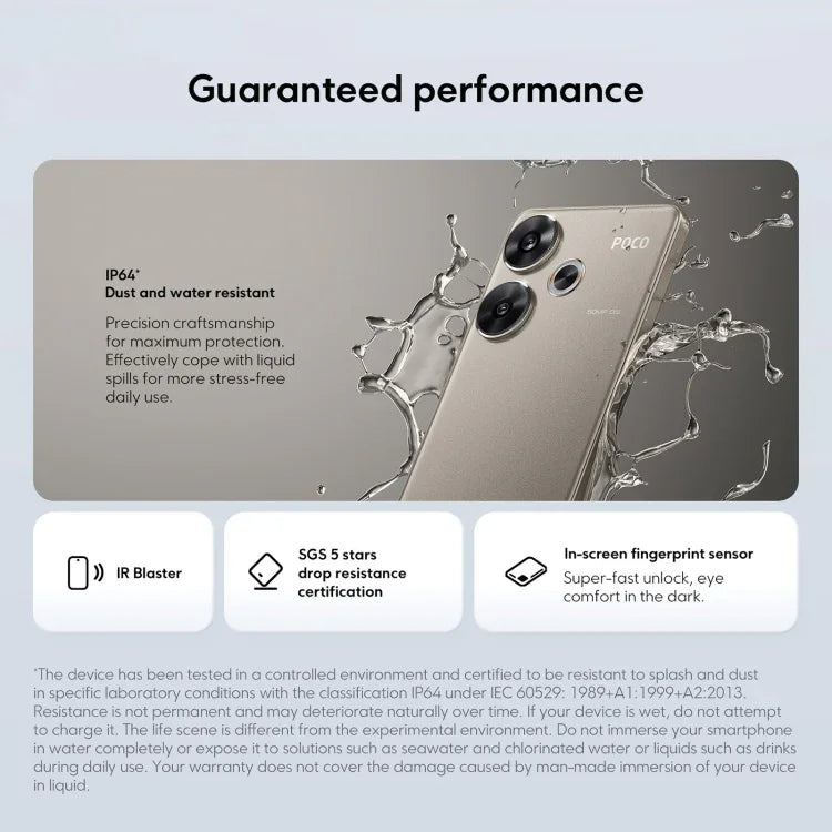 Xiaomi POCO F6 Global, 12GB+512GB, Cảm biến vân tay trong màn hình, 6.67 inch Xiaomi HyperOS Snapdragon 8s Gen 3 Octa Core 3.0GHz, NFC, Mạng: 5G, 12GB+512GB