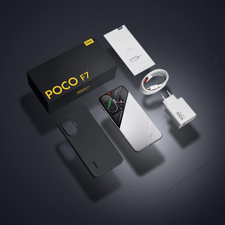 Xiaomi POCO F7 Toàn cầu, 12GB+256GB, Cảm biến vân tay trong màn hình, 6.83 inch Xiaomi HyperOS 2 Snapdragon 8s Gen 4 Octa Core, NFC, Mạng: 5G, 12GB+256GB