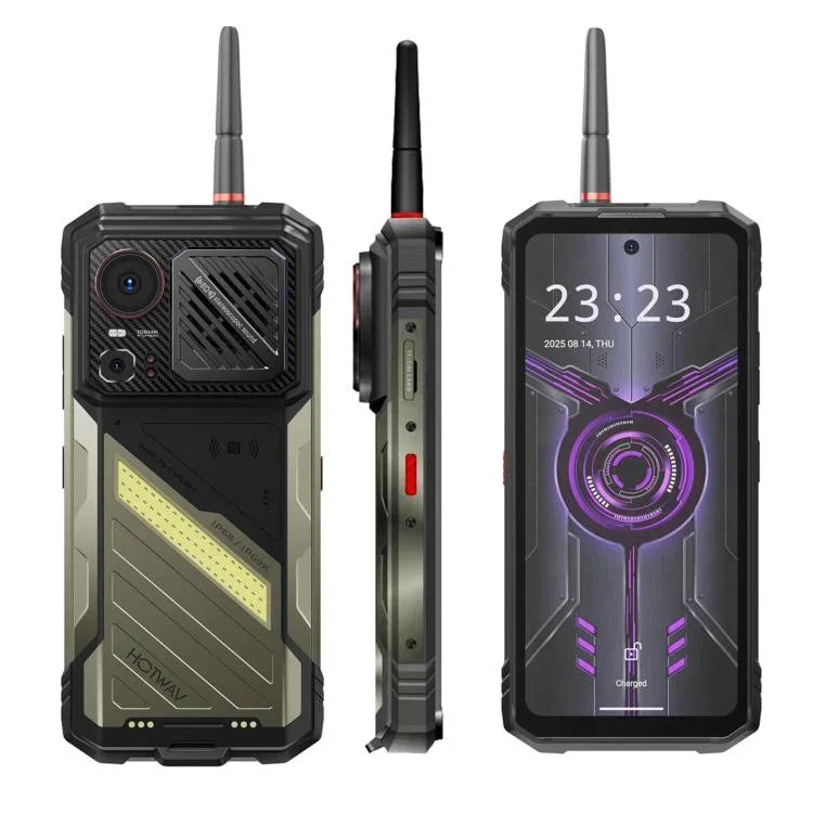 Điện thoại bền HOTWAV Hyper 8 Ultra Walkie-talkie, 12GB+512GB, màn hình 6.8 inch Android 15 MediaTek MT8791 Dimensity 7050 Octa Core, Mạng: 5G, OTG, NFC, Hyper 8 Ultra