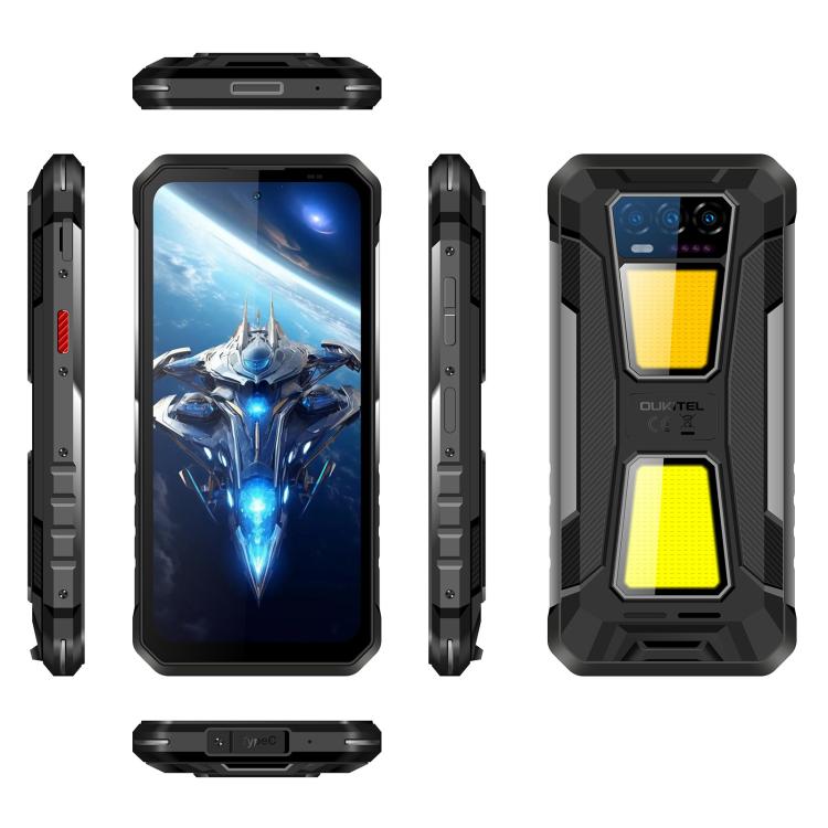 Điện thoại bền Oukitel WP58 Pro, 8GB+256GB, Nhận diện vân tay bên cạnh, 6.7 inch Android 15 UMS9621S Octa Core, NFC, OTG, Mạng: 5G, 8GB+256GB