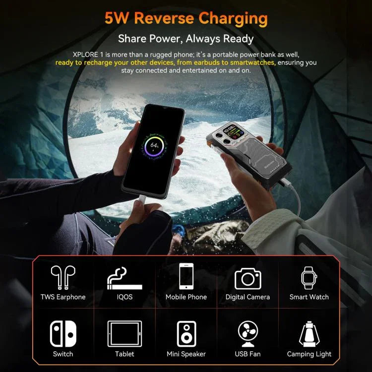 Blackview XPLORE 1, 12GB+256GB, màn hình 6.78 inch Android 15 Dimensity 7050 MT8791V/HZA Octa Core, Mạng: 5G, OTG, NFC, XPLORE 1 12GB+256GB