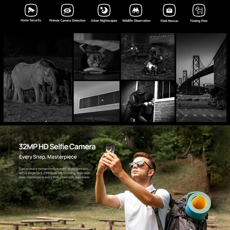 Ulefone Armor 34+, 16GB+512GB, Tầm nhìn ban đêm, điện thoại bền bỉ IP68/IP69K, màn hình 6.95 inch Android 15 MediaTek Dimensity 7400X Octa Core, Mạng: 5G, NFC, OTG, Armor 34+