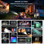 Ulefone Armor 34 Pro+ Máy chiếu, 16GB+512GB, Tầm nhìn ban đêm, điện thoại bền bỉ IP68/IP69K, màn hình 6.95 inch Android 15 MediaTek Dimensity 7400X Octa Core, Mạng: 5G, NFC, OTG, Armor 34 Pro+