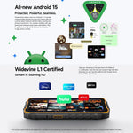 Ulefone RugKing 4 Pro, 8GB+256GB, Điện thoại bền IP68/IP69K, 6.56 inch Android 15 Unisoc T7250 Octa Core, Mạng: 4G, NFC, OTG, RugKing 4 Pro, RugKing 4 Pro, 8GB+256GB
