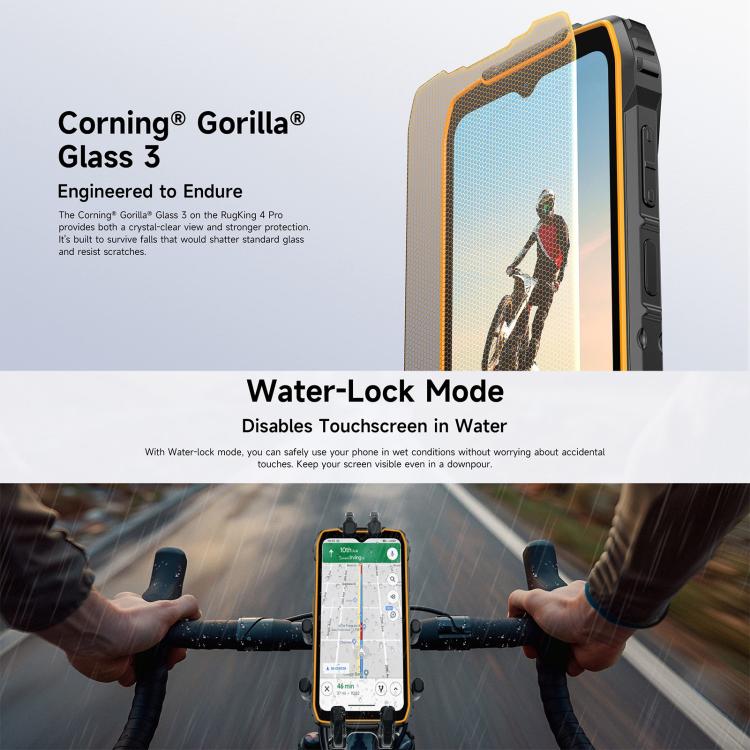 Ulefone RugKing 4 Pro, 8GB+256GB, Điện thoại bền IP68/IP69K, 6.56 inch Android 15 Unisoc T7250 Octa Core, Mạng: 4G, NFC, OTG, RugKing 4 Pro, RugKing 4 Pro, 8GB+256GB