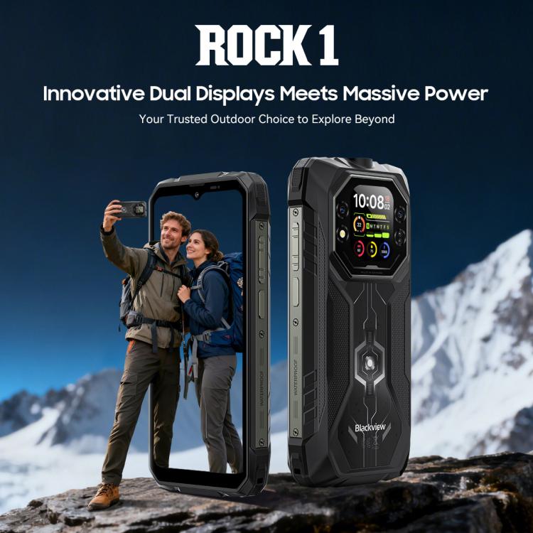 Điện thoại bền Blackview ROCK 1, 8GB+256GB, 6.56 inch Android 16 MT6769V/CB Helio G81 Octa Core, Mạng: 4G, OTG, NFC, ROCK 1 8GB+256GB