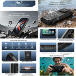 Điện thoại bền Blackview ROCK 1, 8GB+256GB, 6.56 inch Android 16 MT6769V/CB Helio G81 Octa Core, Mạng: 4G, OTG, NFC, ROCK 1 8GB+256GB