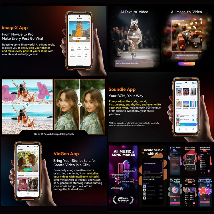 Điện thoại bền Blackview XPLORE 1 Walkie Talkie, 12GB+256GB, 6.78 inch Android 15 Dimensity 7050 MT8791V/HZA Octa Core, Mạng: 5G, OTG, NFC, XPLORE 1 Walkie Talkie 12GB+256GB
