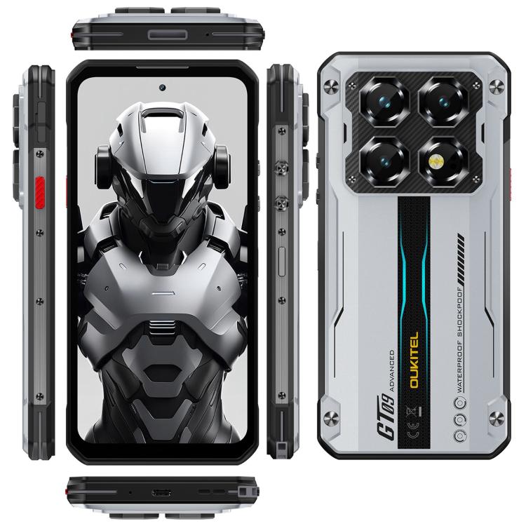 Điện thoại bền bỉ Oukitel WP60, 8GB+256GB, Tầm nhìn ban đêm, Camera 108MP, Cảm biến vân tay bên hông, 7.2 inch Android 15 MediaTek Dimensity 7025 Octa Core, NFC, OTG, Mạng: 5G, 8GB+256GB