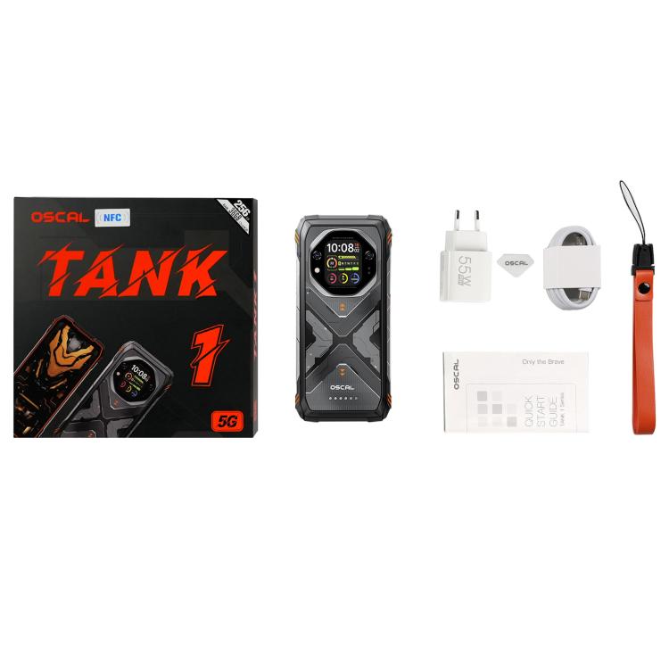 Blackview Oscal TANK 1, 12GB+256GB, 6.78 inch Android 15 DokeOS 4.2 Mediatek Dimensity 7050 Octa Core, Mạng: 5G, OTG, NFC, 12GB+256GB