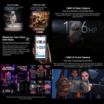 Điện thoại bền Blackview FORT 2, 8GB+128GB, 6.56 inch Android 15 MediaTek MT6769V/CB Helio G81 Octa Core, Mạng: 4G, OTG, NFC, 8GB+128GB