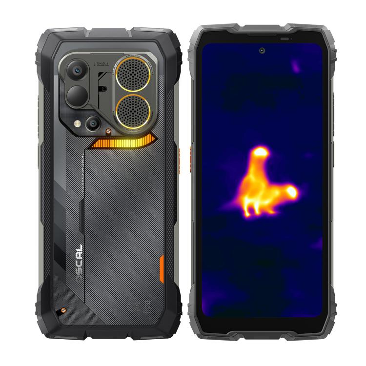 Điện thoại bền Blackview Oscal Pilot 6 Thermal, 12GB+256GB, Camera nhìn ban đêm, 6.78 inch Android 16 MediaTek MT8781 Helio G100 Octa Core, Mạng: 5G, OTG, NFC