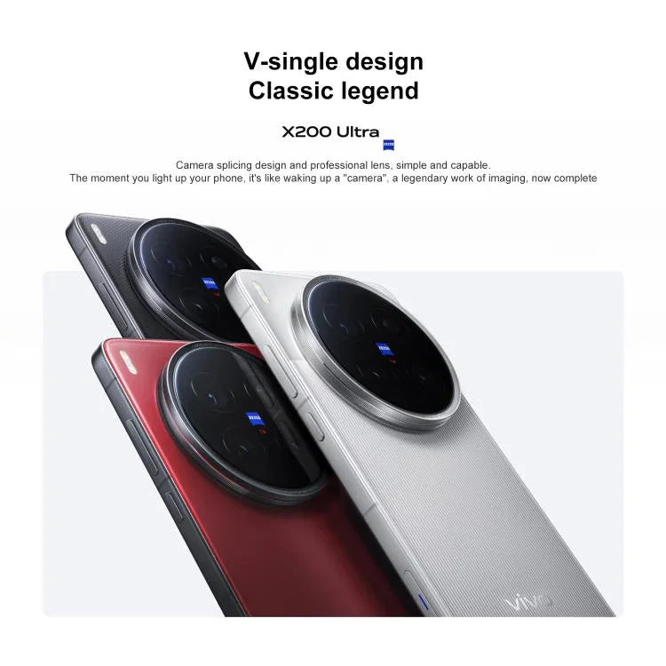 vivo X200 Ultra, 16GB+512GB, Face ID / Cảm biến vân tay siêu âm 3D, Màn hình 6.82 inch OriginOS 5 / Android 15 Snapdragon 8 Elite Octa Core, OTG, NFC, Mạng: 5G, Hỗ trợ Google Play, 16GB+512GB