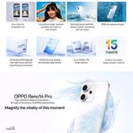 Điện thoại OPPO Reno14 Pro AI, 16GB+1TB, Cảm biến vân tay trên màn hình, Màn hình 6.83 inch ColorOS 15.0 Dimensity 8450 Octa Core, NFC, OTG, Mạng: 5G, 16GB+1TB
